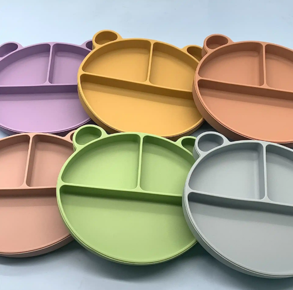 兒童硅膠餐盤防摔輔食碗